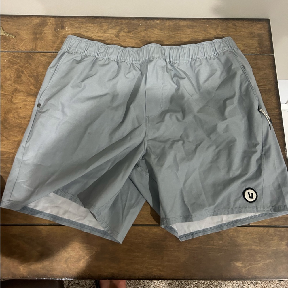 Vuori Light Gray Performance Shorts XL
